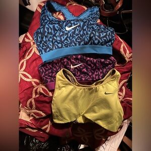 Nike Vibrant Sports Bra Trio - Blue, Purple, Yellow